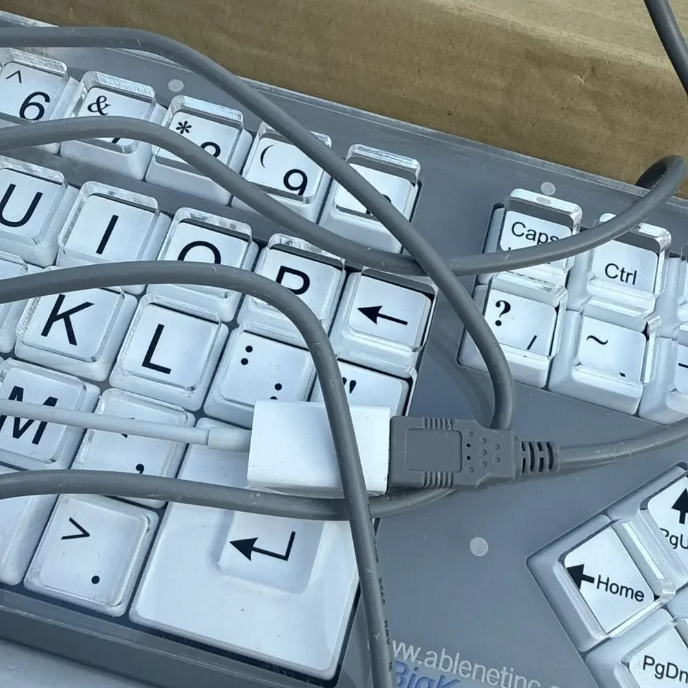 BigKeys LX Large Key Mechanical Keyboard Coded Assistive Grey
